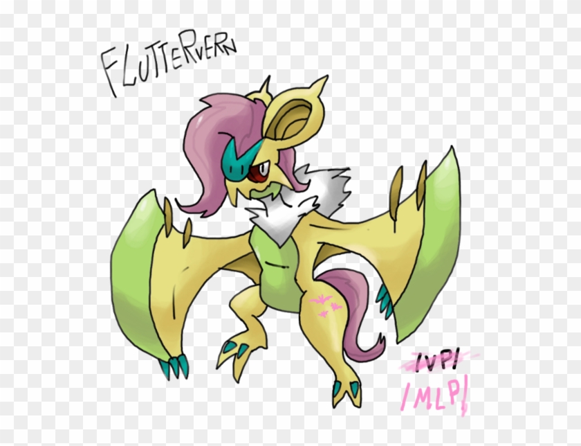 Bat, Crossover, Female, Flutterbat, Fluttershy, Noivern, - Cartoon, HD ...