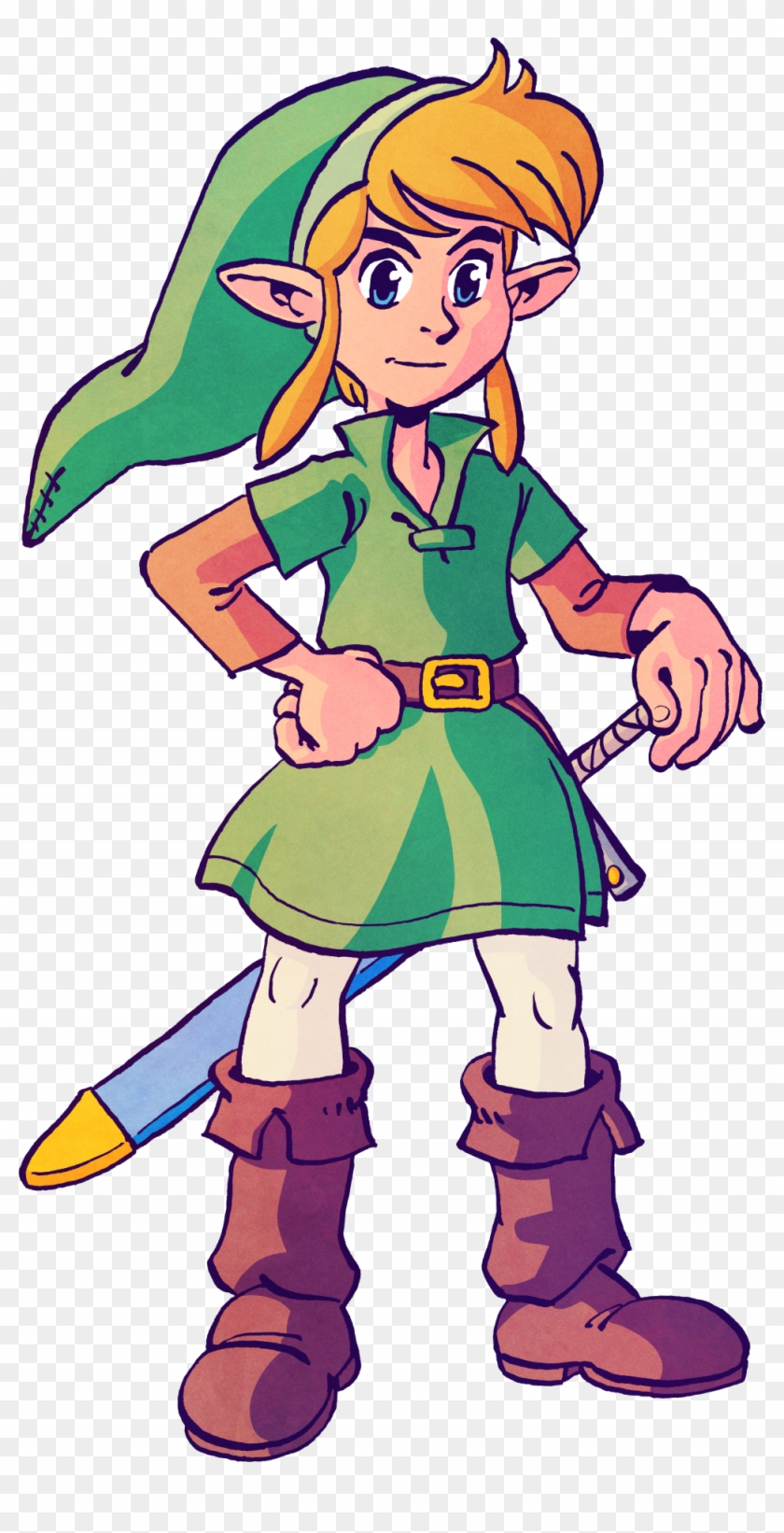link-s-awakening-snes-remake-series-cartoon-hd-png-download-998x1904-3978611-pngfind