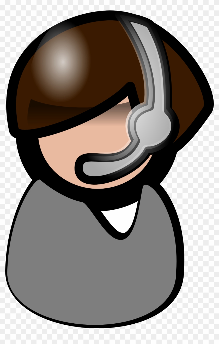 Person Headset Operator Headphones - People Clip Art, HD Png Download