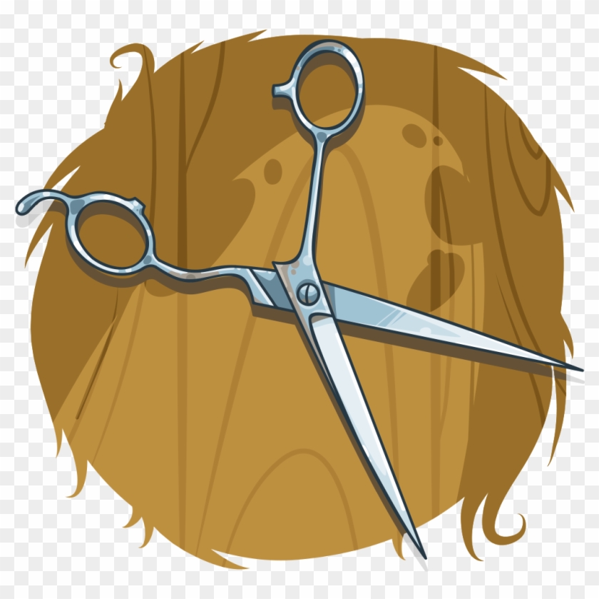 Hair Cutting Shears - Cartoon, HD Png Download - 1024x1024(#3979497) -  PngFind