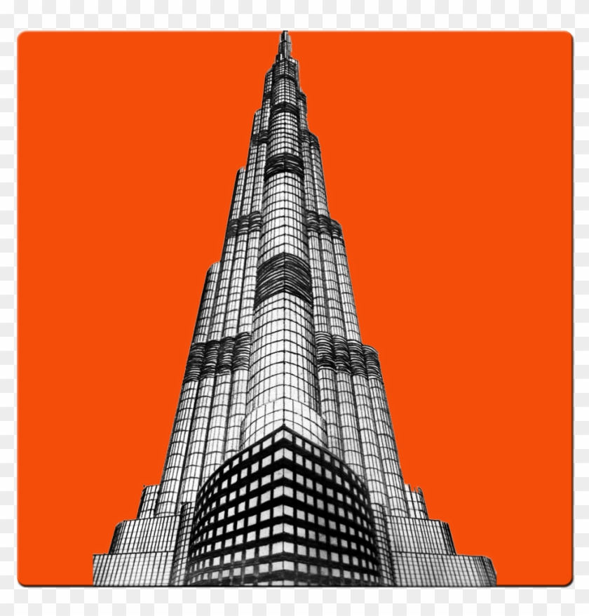 Dubai City Burj Khalifa Sketch Silhouette HD PNG  Citypng