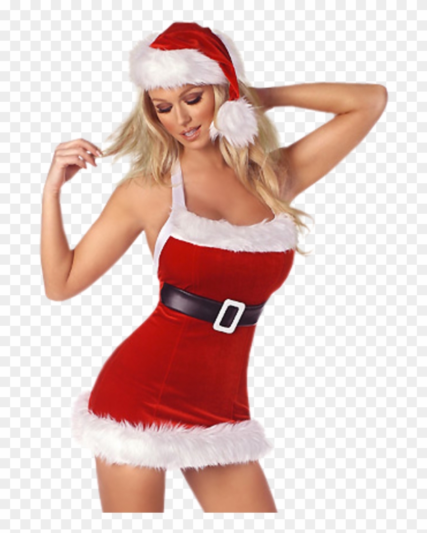 Tubes Meres Noel - Sexy Christmas Lady, HD Png Download.
