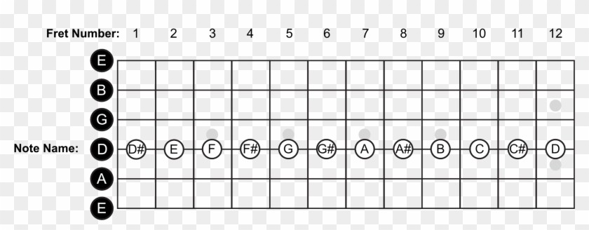 D String Note Names - String Notes, HD Png Download - 2400x865(#3982951 ...