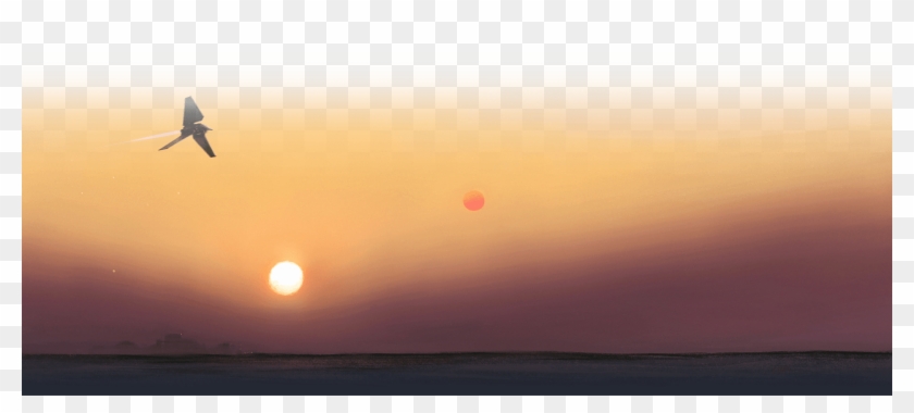 Tatooine Times Footer Background Sunset Hd Png Download 19x778 Pngfind