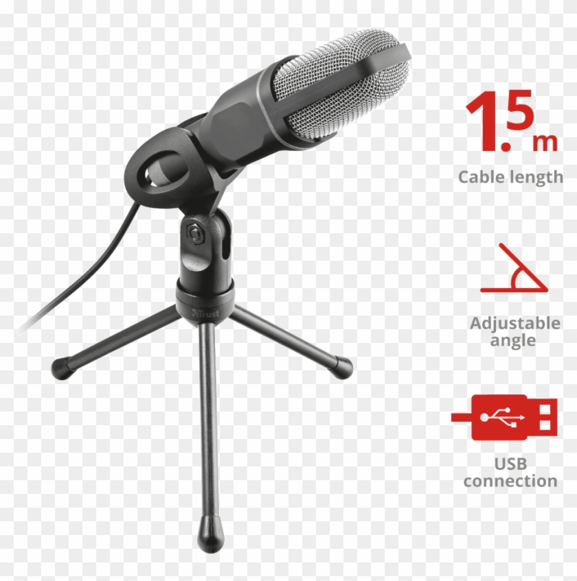 Voxa Usb Desk Microphone Trust Gxt 212 Hd Png Download