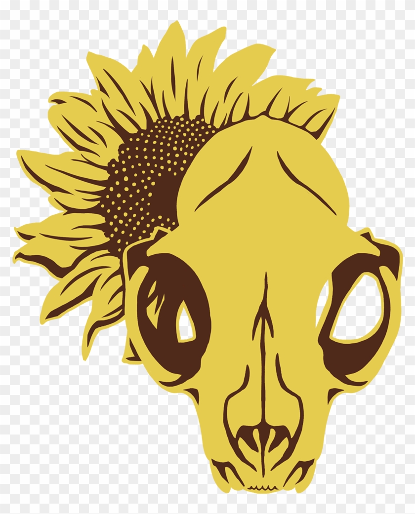 Download Cat Skull Pin - Sunflower, HD Png Download - 900x1115 ...