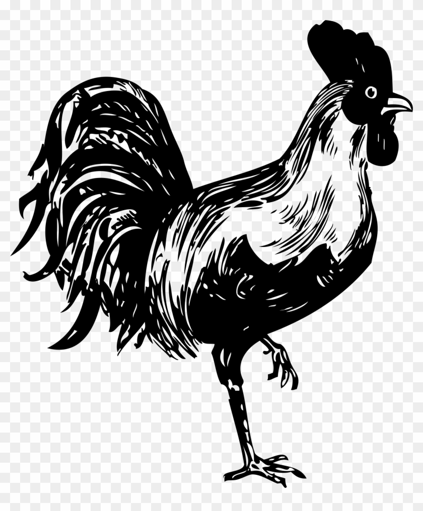 Big Image - Rooster Stencil, HD Png Download - 2064x2400(#45044) - PngFind