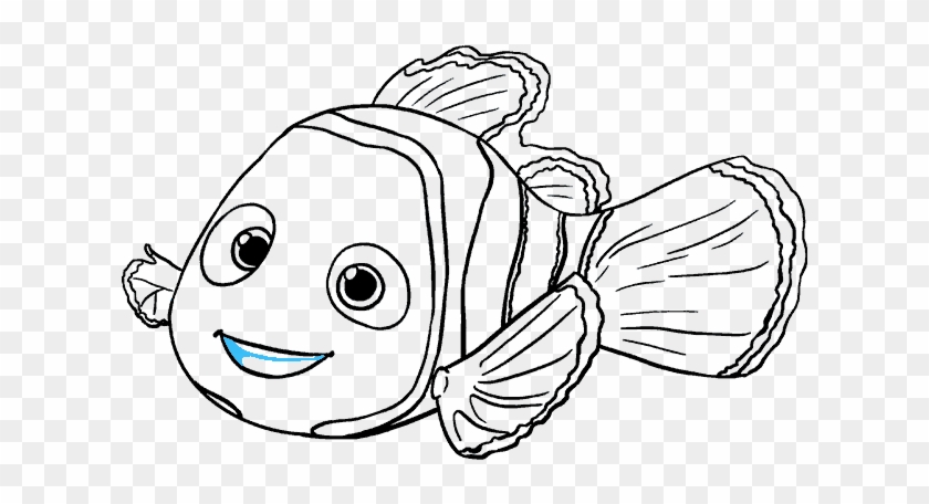 How To Draw Nemo - Simple Sketches Betta Fish, HD Png Download -  678x600(#45450) - PngFind