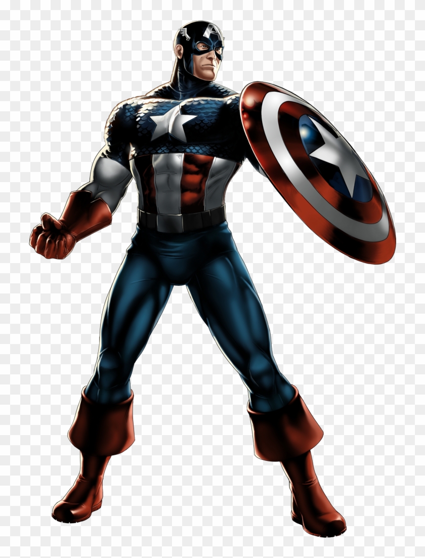 Captain America Portrait Art - Marvel Anime Captain America, HD Png ...