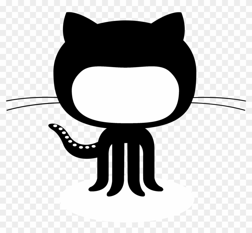Github Octocat Logo Black And White - Transparent Github Logo Icon White,  HD Png Download - 2400x2437(#405156) - PngFind