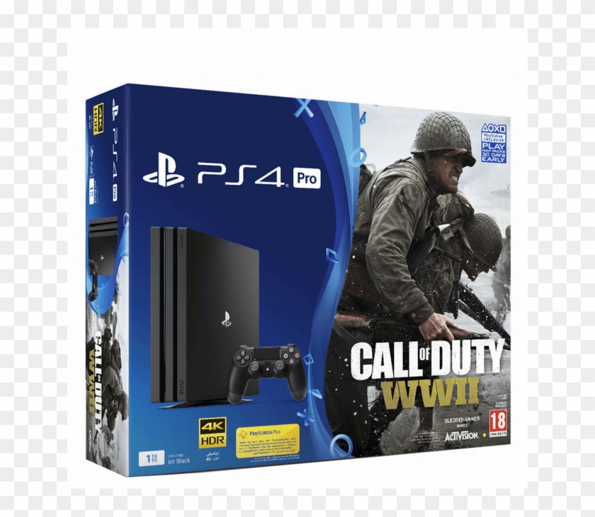 Interpretive Middle 鍔 Sony Playstation 4 Pro 1tb Call Of Duty Wwii - Playstation 4 Pro Ww2  Bundle, HD Png Download - 650x650(#406105) - PngFind