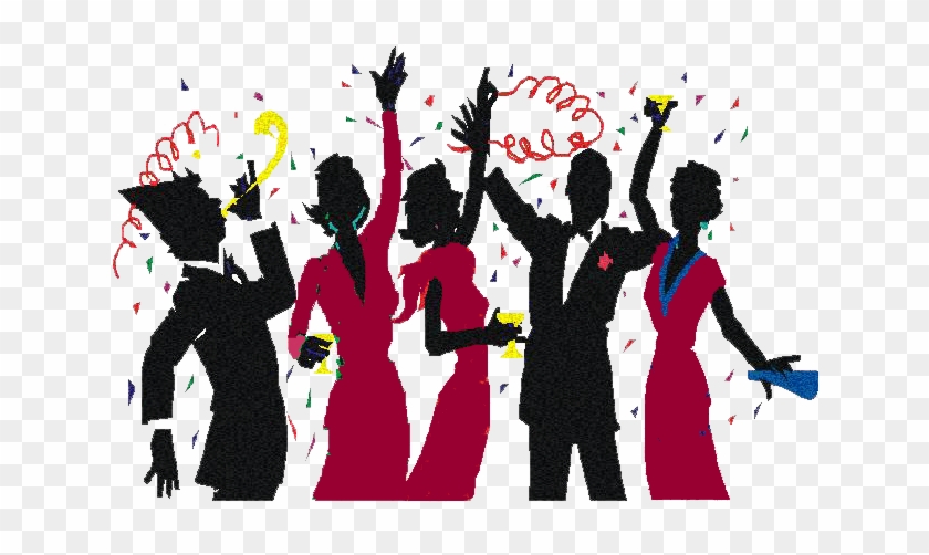 And Often Music And Dancing Or Other Forms Of Entertainment - New Year Party  Cartoon, HD Png Download - 640x480(#4000481) - PngFind