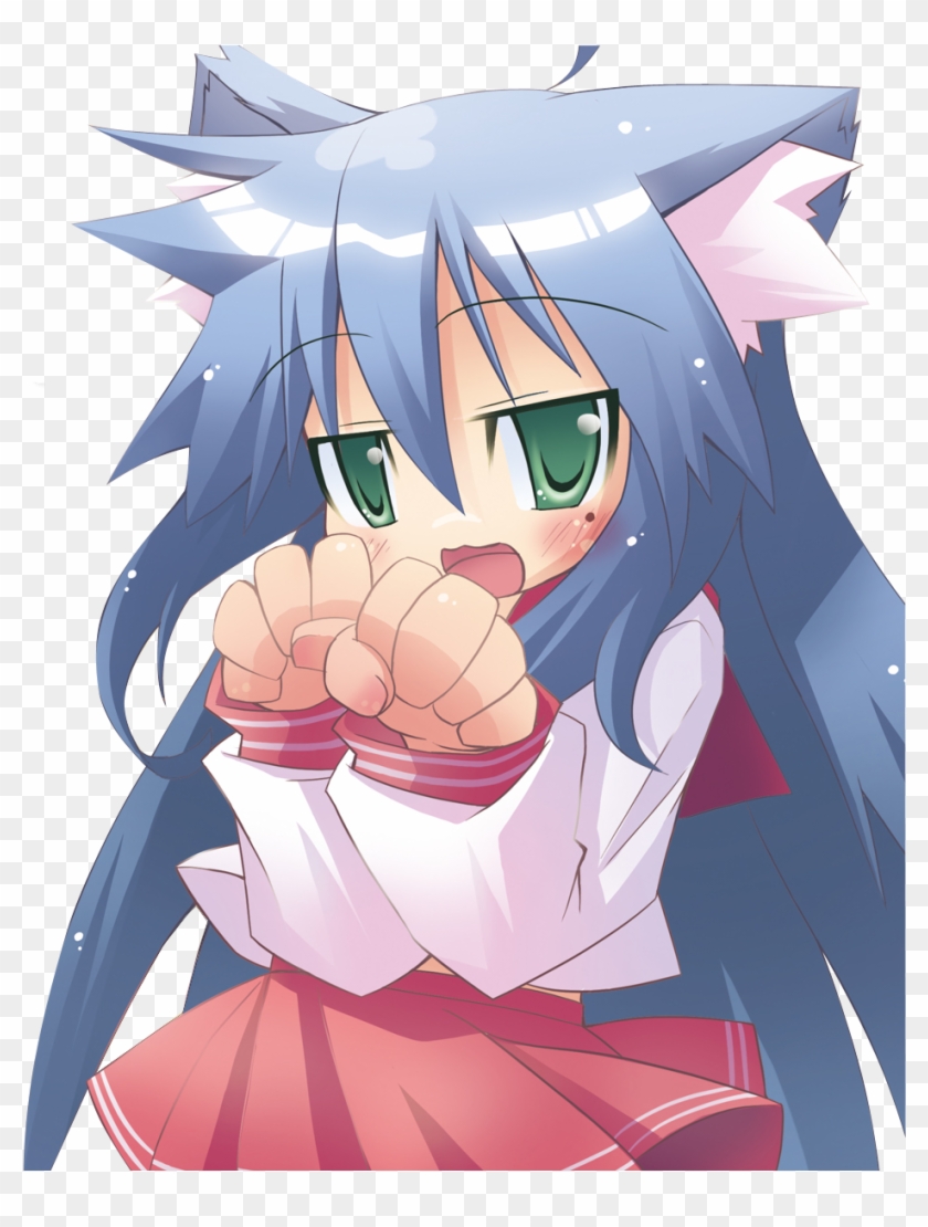 Original - Chica Gato Anime Pelo Azul, HD Png Download - 990x1200(#4003233)  - PngFind