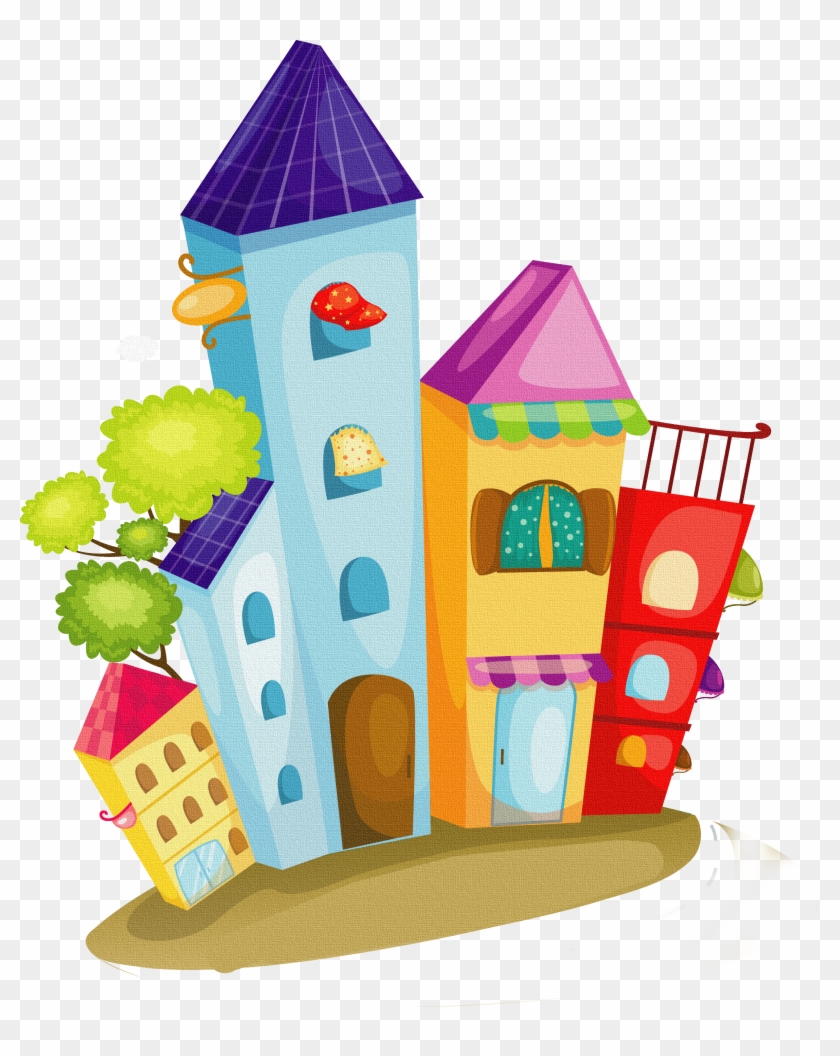 ✿*crea Con Casitas *✿* Cartoon House, Clipart, Home - Creative Children's  Day Poster, HD Png Download - 2205x2667(#4007258) - PngFind