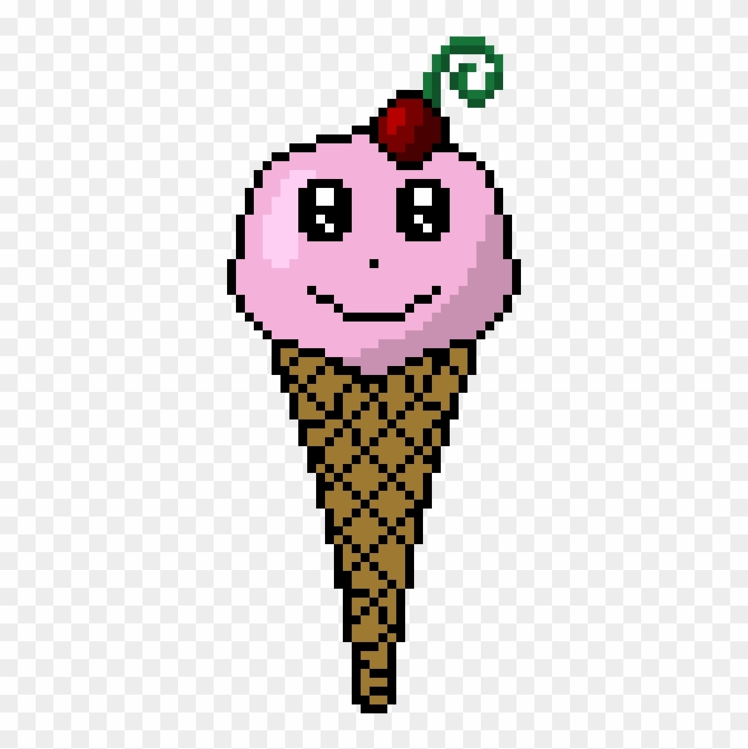 Kawaii Ice Cream Cone - Pixel Art Aesthetic Anime, HD Png Download -  470x800(#4016771) - PngFind