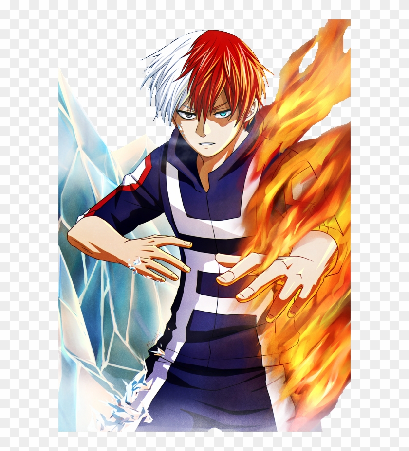 No Caption Provided Todoroki My Hero Academia Character Hd Png - free roblox hair todoroki