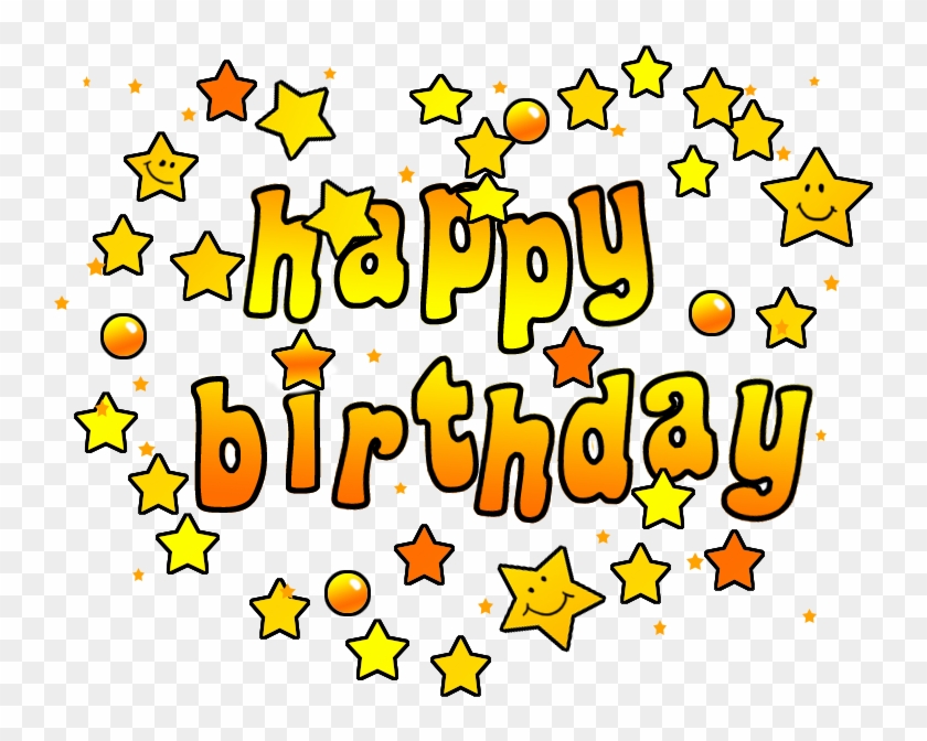 Birthday Clip Art And Free Birthday Graphics - Happy Birthday Stars Png, Transparent Png - 802x641(#4024290) - PngFind
