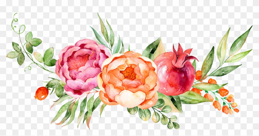 Watercolor Peonies Png - Watercolor Flower Free Clip Art, Transparent Png -  1979x947(#4030787) - PngFind