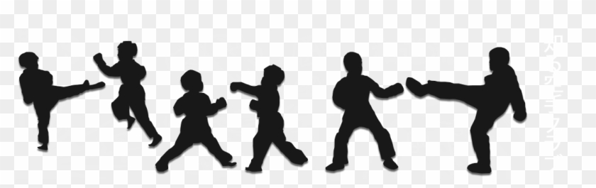 Download Shiru Karate Academy Kids Martial Arts Silhouette Hd Png Download 1200x300 4037284 Pngfind