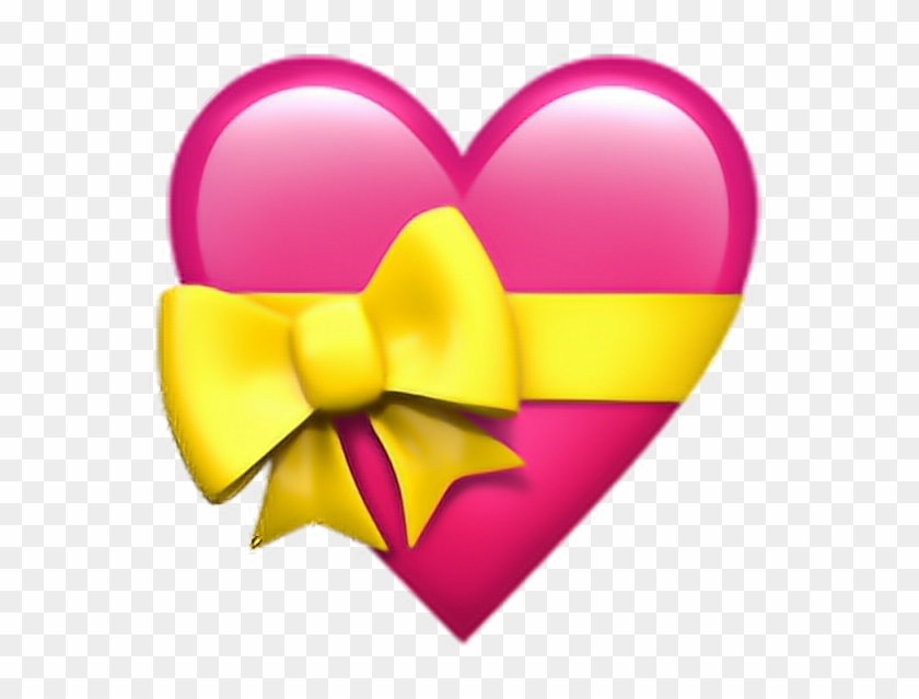 Heartwithribbonemoji Sticker Heart With Ribbon Emoji, HD Png Download
