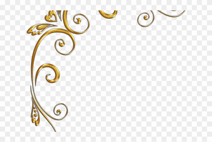 Golden Clipart Gold Corner - Gold Swirl Design Png Hd, Transparent Png -  640x480(#4060060) - PngFind
