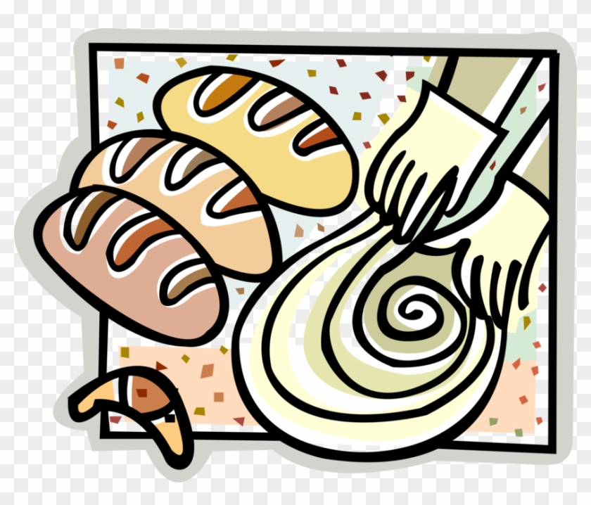 Baker S Hands Knead Bread Dough パン 作り イラスト 無料 Hd Png Download 866x700 Pngfind
