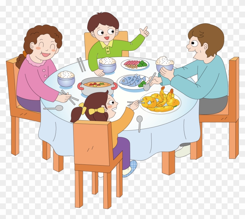 Dinner Eating Cartoon Banquet Transprent Png Free - Comer En Familia  Animado, Transparent Png - 1500x1501(#4071690) - PngFind