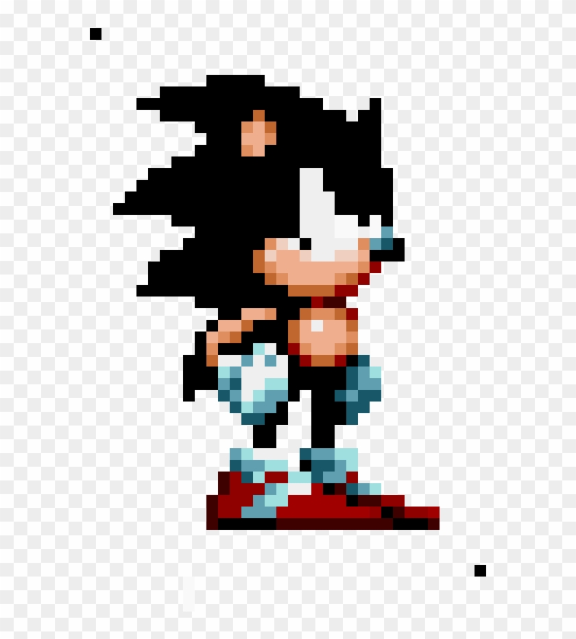 Dark Sonic is my favourite character! #sonicspriteanimation #sonictheh