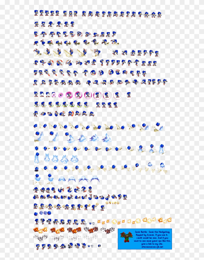 Sonic Battle Sprite Sheet