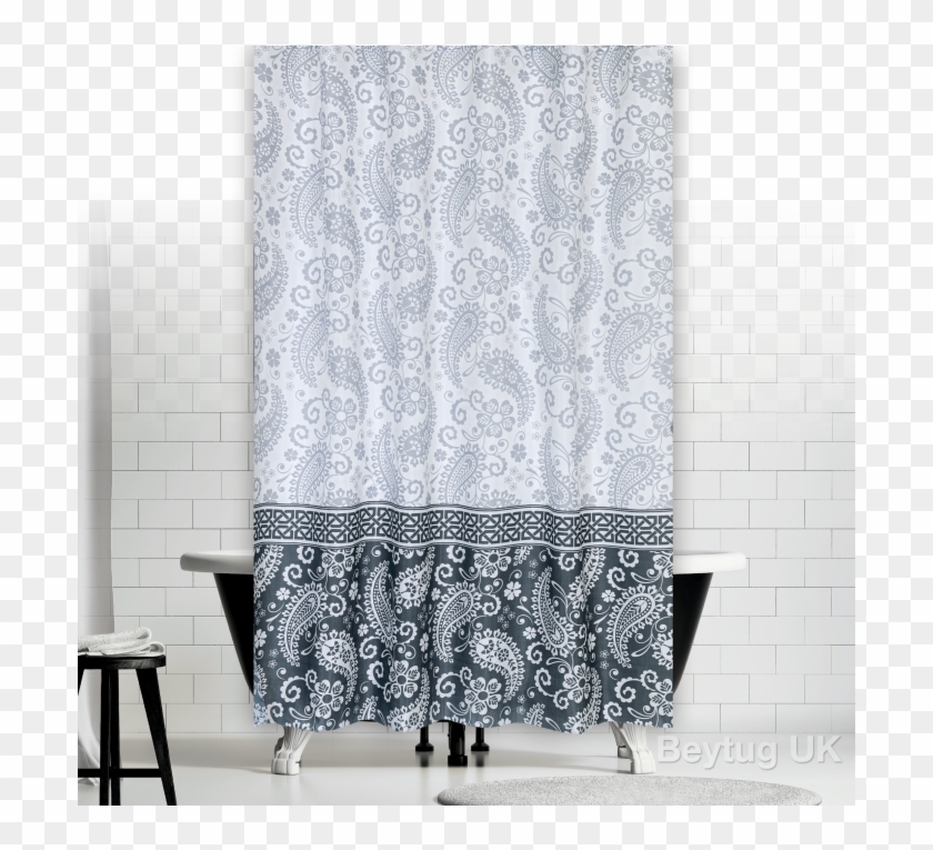 Damask Shower Curtain Camasir Makina, Grey Damask Shower Curtain