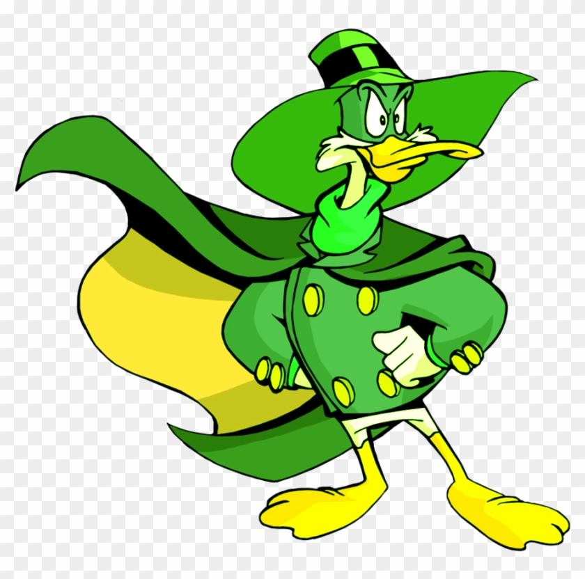 Color-shifted Darkwing Duck - Green Duck Cartoon Character, HD Png Download  - 922x867(#4098912) - PngFind