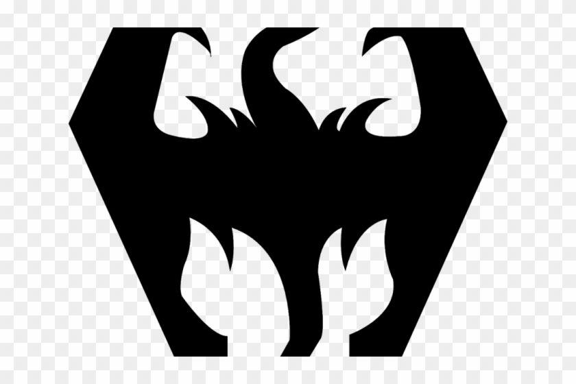 skyrim symbol black and white