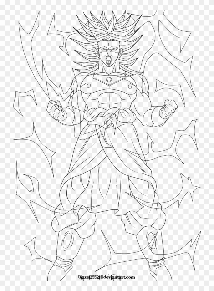Dragon Ball Z Broly Coloring Pages With Dragon Ball ...