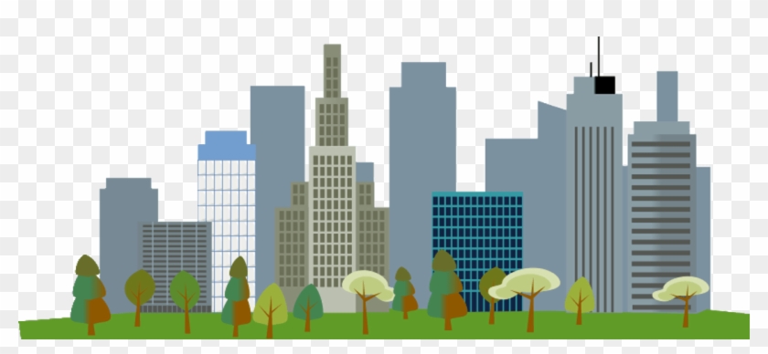 Banner Freeuse City Buildings Png Transparent Images - Transparent  Background City Clipart, Png Download - 1118x464(#415046) - PngFind