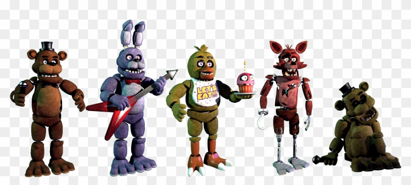 Five Nights At Freddy's 1 Extras - Imágenes De Five Nights At Freddy's 1,  HD Png Download - 2018x811(#415404) - PngFind