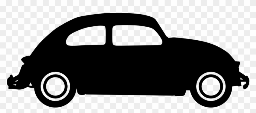 1024 X 412 1 - Clipart Vw Bug Black And White, HD Png Download