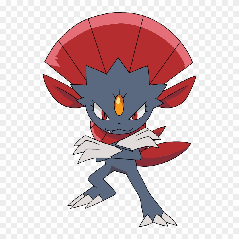 View 461weavile Dp Anime , - Pokemon Weavile, HD Png Download -  546x757(#4110146) - PngFind