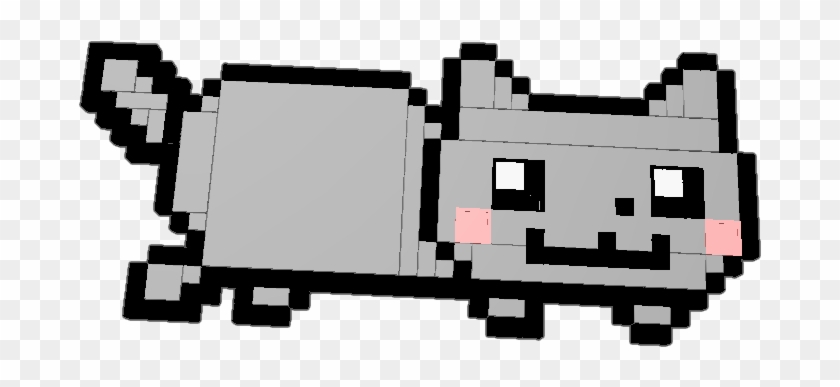 Here Is Nyan Cat Without The Pop Tart Or Rainbows Just - Nyan Cat Png ...