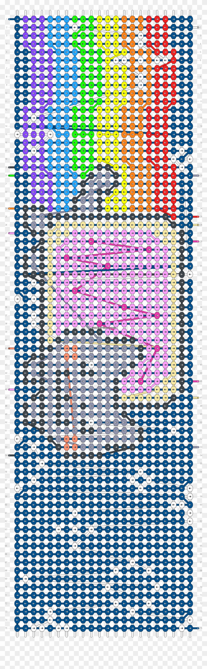 Alpha Pattern Easy Alpha Friendship Bracelet Patterns HD Png 