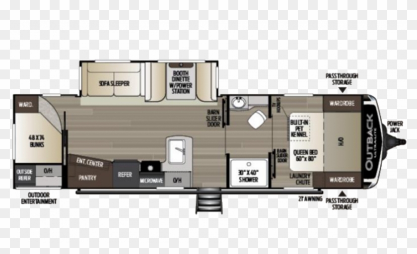 2020 Outback Ultra Lite 291ubh Floor Plan Img Keystone