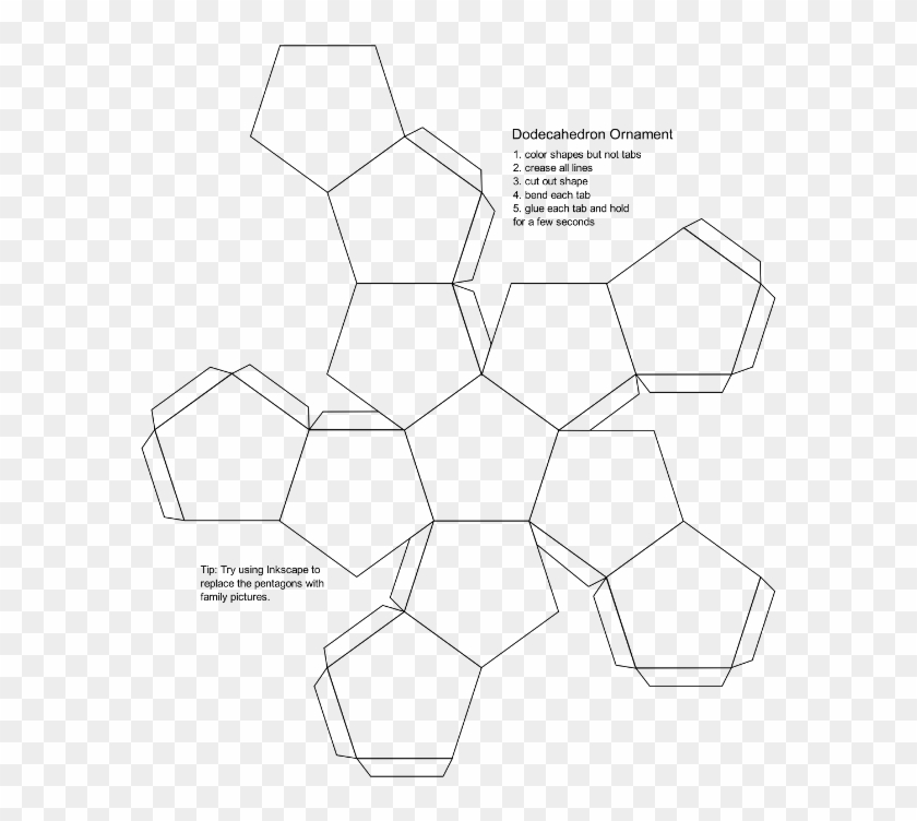 Blank Dodecahedron Printable Template Free Printable Papercraft