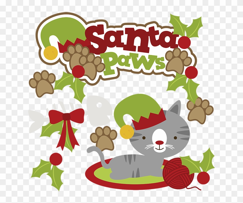 Download Santa Paws Svg Cat Clipart Cat Svg Cute Cat Clip Art Cartoon Christmas Cats Png Transparent Png 647x622 4115846 Pngfind