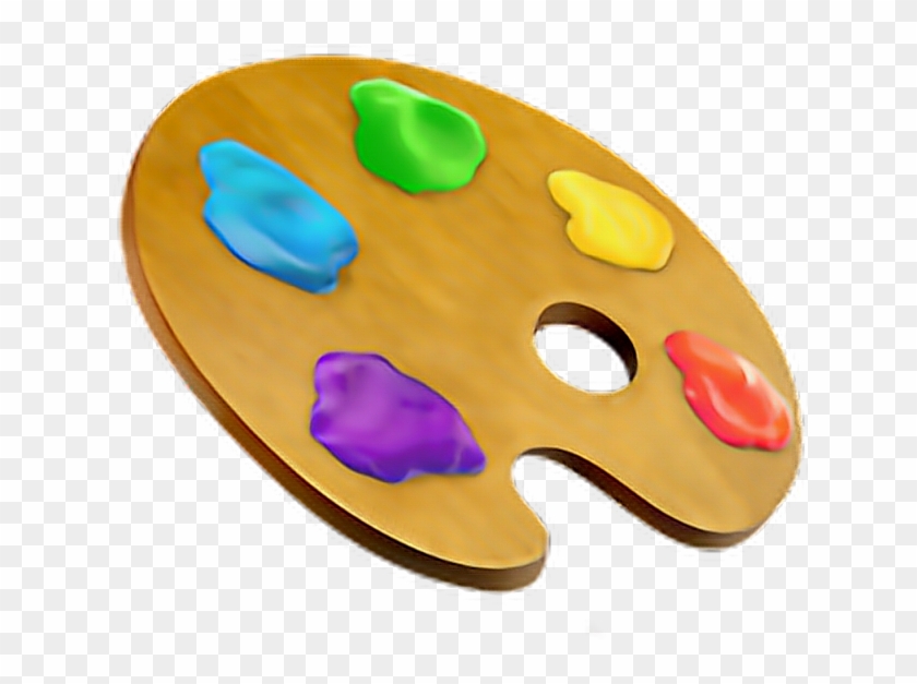 emoji #paint #iphone #iphoneemoji - Art Palette Emoji Iphone, HD Png  Download - 640x640(#4119290) - PngFind