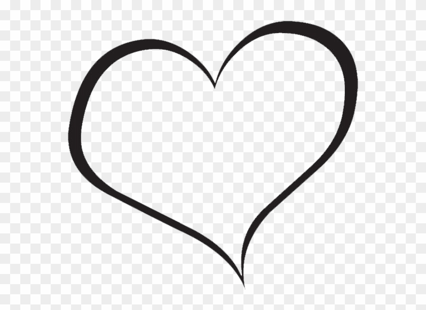 black clipart heart white