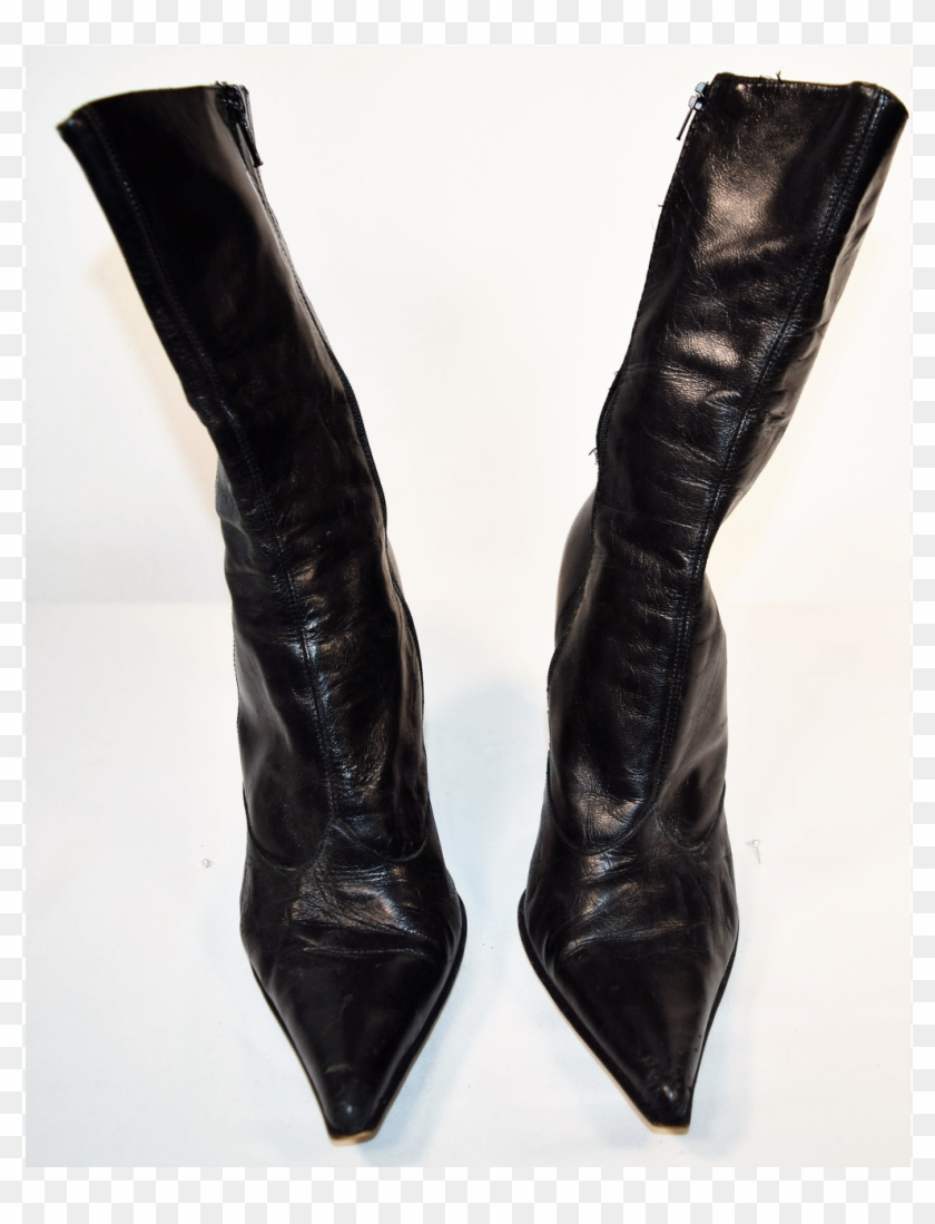 Mikai The Sexy Diva Fitted Black Pointy Toe Stiletto - Knee-high Boot ...