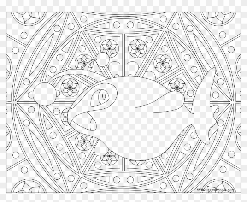 Lanturn Pokemon - Printable Pokemon Colouring Pages, HD Png Download