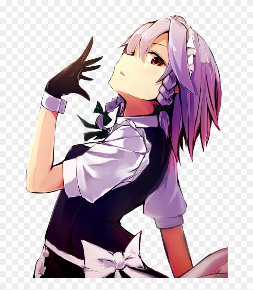 Anime Girl Purple Hair Badass, HD Png Download - 700x881(#4146739) - PngFind