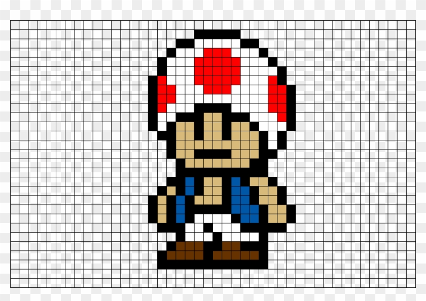 Toad Mario Pixel Art, HD Png Download - 880x581(#4164248) - PngFind