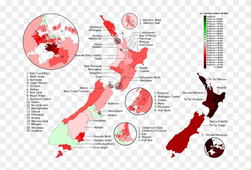 Results Of The New Zealand Flag Referendum Two, March New Zealand
