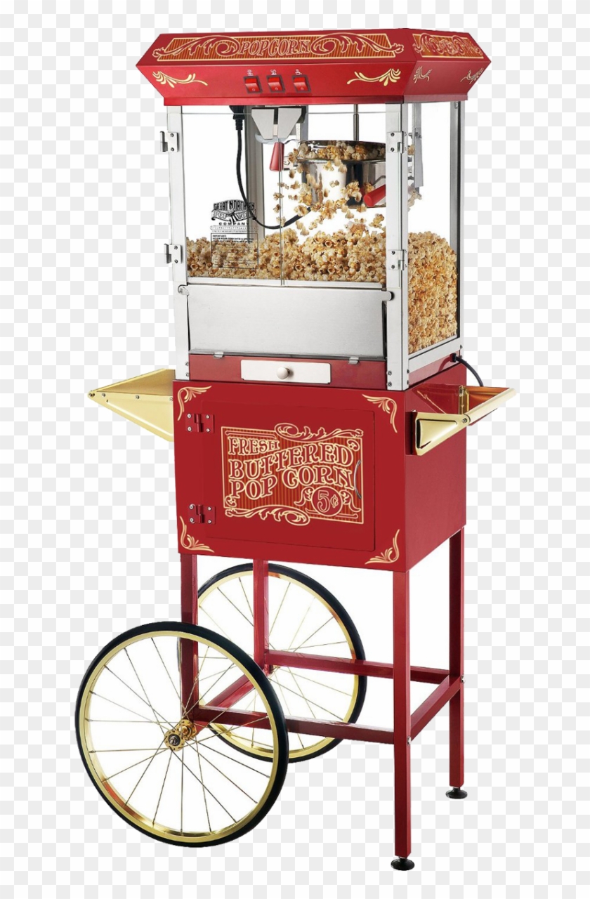 old timey popcorn machine
